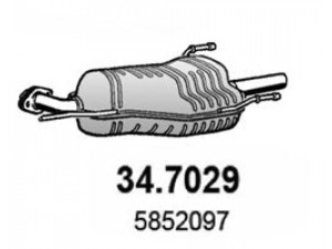 ASSO 34.7029 galinis duslintuvas 
 Išmetimo sistema -> Duslintuvas
13158582, 13190137, 13190141, 24415154