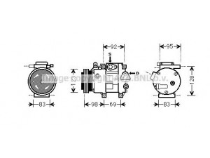 AVA QUALITY COOLING HYK239 kompresorius, oro kondicionierius 
 Oro kondicionavimas -> Kompresorius/dalys
977011E300, 977012H200, 977012H202