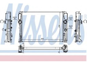 NISSENS 62797A radiatorius, variklio aušinimas 
 Aušinimo sistema -> Radiatorius/alyvos aušintuvas -> Radiatorius/dalys
211 500 02 02, 211 500 23 02, 211 500 31 02