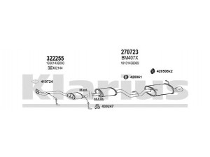 KLARIUS 060391E išmetimo sistema 
 Išmetimo sistema -> Išmetimo sistema, visa