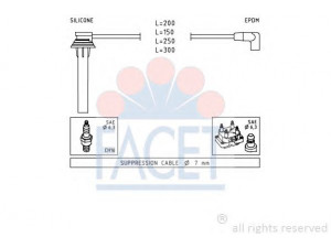 FACET 4.9719 uždegimo laido komplektas 
 Kibirkšties / kaitinamasis uždegimas -> Uždegimo laidai/jungtys
5033 216AC, 5033 217AC, 5033 218AC