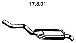 EBERSPÄCHER 17.8.01 galinis duslintuvas 
 Išmetimo sistema -> Duslintuvas
77 00 820 459, 77 00 824 369, 77 00 876 246