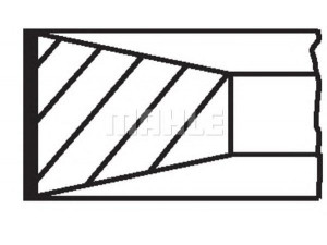 MAHLE ORIGINAL 040 06 N3 stūmoklio žiedų komplektas 
 Variklis -> Cilindrai/stūmokliai