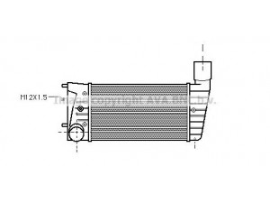 AVA QUALITY COOLING AI4134 tarpinis suslėgto oro aušintuvas, kompresorius 
 Variklis -> Oro tiekimas -> Įkrovos agregatas (turbo/superįkrova) -> Tarpinis suslėgto oro aušintuvas
046145803