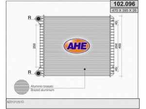 AHE 102.096 radiatorius, variklio aušinimas 
 Aušinimo sistema -> Radiatorius/alyvos aušintuvas -> Radiatorius/dalys
8Z0121251D