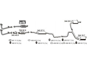 ERNST 030285 išmetimo sistema 
 Išmetimo sistema -> Išmetimo sistema, visa