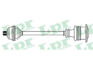 LPR DS14252 kardaninis velenas 
 Ratų pavara -> Kardaninis velenas
4B0407272AP, 4B0407272F, 4B0407418E