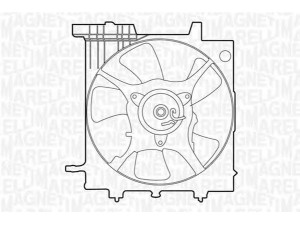 MAGNETI MARELLI 069422440010 ventiliatorius, radiatoriaus 
 Aušinimo sistema -> Oro aušinimas
45122-FE000