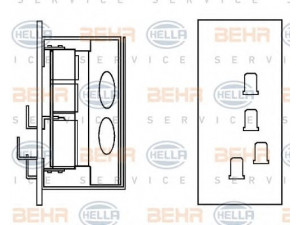 HELLA 9ML 351 332-161 varža, vidaus pūtiklis 
 Šildymas / vėdinimas -> Orpūtė/dalys
000 821 99 60, A 000 821 99 60