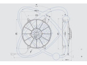 ELECTRO AUTO 32E0003 ventiliatorius, radiatoriaus