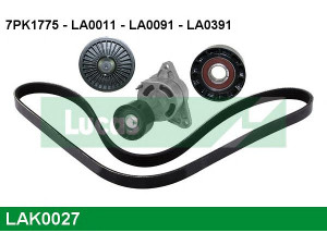 LUCAS ENGINE DRIVE LAK0027 V formos rumbuotas diržas, komplektas 
 Techninės priežiūros dalys -> Techninės priežiūros intervalai