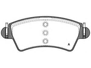 OPEN PARTS BPA0726.10 stabdžių trinkelių rinkinys, diskinis stabdys 
 Techninės priežiūros dalys -> Papildomas remontas
425229, E172549