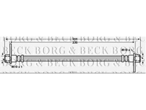 BORG & BECK BBH7826 stabdžių žarnelė 
 Stabdžių sistema -> Stabdžių žarnelės
4650B159