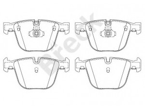 BRECK 23309 00 702 10 stabdžių trinkelių rinkinys, diskinis stabdys 
 Techninės priežiūros dalys -> Papildomas remontas
34110301476, 34116763305, 34210403290