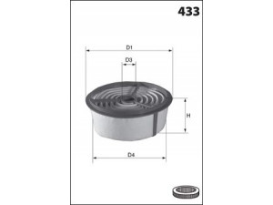 MECAFILTER EL3716 oro filtras 
 Filtrai -> Oro filtras
1780170020, 178017002083