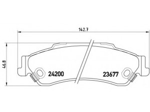 BREMBO P 10 002 stabdžių trinkelių rinkinys, diskinis stabdys 
 Techninės priežiūros dalys -> Papildomas remontas
18025475