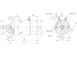 MAHLE ORIGINAL MM 136 elektrovariklis
543 923 813, C238AK/P0