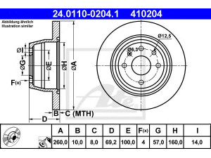 ATE 24.0110-0204.1 stabdžių diskas 
 Dviratė transporto priemonės -> Stabdžių sistema -> Stabdžių diskai / priedai
5 69 206, 90421872