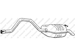 BOSAL 278-857 galinis duslintuvas 
 Išmetimo sistema -> Duslintuvas
1010855, 1011105, 1113602, 1465131