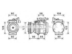 AVA QUALITY COOLING KAK264 kompresorius, oro kondicionierius 
 Oro kondicionavimas -> Kompresorius/dalys
977012F500