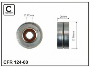 CAFFARO 124-00 kreipiantysis skriemulys, V formos rumbuotas diržas
A11-8111210