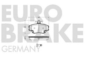 EUROBRAKE 5502223953 stabdžių trinkelių rinkinys, diskinis stabdys 
 Techninės priežiūros dalys -> Papildomas remontas
7701207066, 7701208265, 7701207066