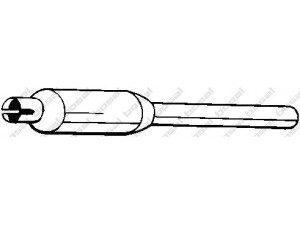 BOSAL 154-743 vidurinis duslintuvas 
 Išmetimo sistema -> Duslintuvas
5018653, 6116024, 6116025