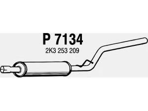 FENNO P7134 vidurinis duslintuvas 
 Išmetimo sistema -> Duslintuvas
2K3253209
