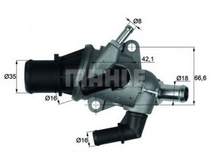 MAHLE ORIGINAL TI 110 83 termostatas, aušinimo skystis 
 Aušinimo sistema -> Termostatas/tarpiklis -> Thermostat
60614140