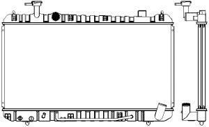 SAKURA  Automotive 1461-0219A radiatorius, variklio aušinimas