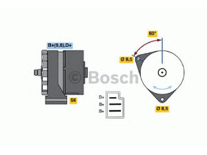 BOSCH 0 120 488 118 kintamosios srovės generatorius