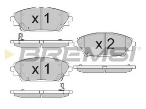 BREMSI BP3556 stabdžių trinkelių rinkinys, diskinis stabdys
B4Y03328ZA, BHY13328ZA