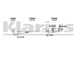 KLARIUS 330907U išmetimo sistema