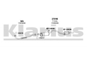 KLARIUS 900140E išmetimo sistema 
 Išmetimo sistema -> Išmetimo sistema, visa