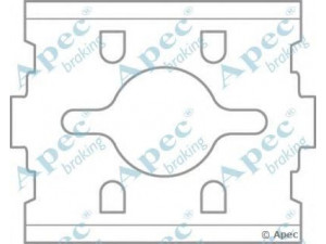 APEC braking KIT592 priedų komplektas, stabdžių trinkelė 
 Stabdžių sistema -> Būgninis stabdys -> Dalys/priedai