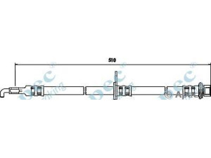 APEC braking HOS3746 stabdžių žarnelė 
 Stabdžių sistema -> Stabdžių žarnelės
4806E2, 4806E2, 90947W2003