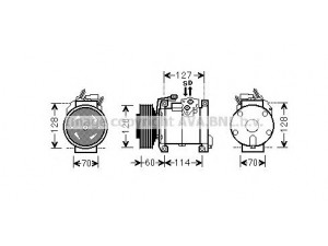 AVA QUALITY COOLING CRK112 kompresorius, oro kondicionierius 
 Oro kondicionavimas -> Kompresorius/dalys
5005420AA, 5005420AD, 5005420ADA