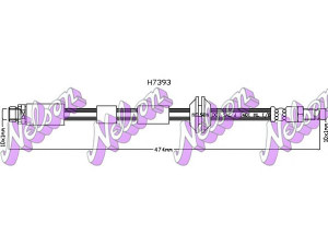 Brovex-Nelson H7393 stabdžių žarnelė 
 Stabdžių sistema -> Stabdžių žarnelės
MNC5670AC, C2S23447, C2S46536, C2S9232