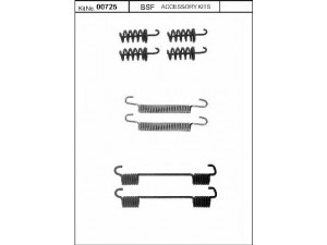 BSF 00725 priedų komplektas, stovėjimo stabdžių trinkelės 
 Stabdžių sistema -> Rankinis stabdys