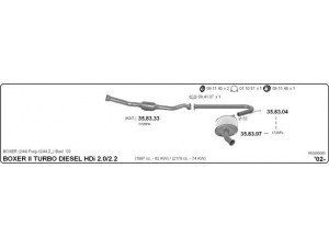 IMASAF 563000005 išmetimo sistema 
 Išmetimo sistema -> Išmetimo sistema, visa