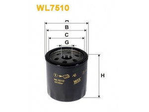 WIX FILTERS WL7510 alyvos filtras 
 Techninės priežiūros dalys -> Techninės priežiūros intervalai
5015485, 9W7E6714AA