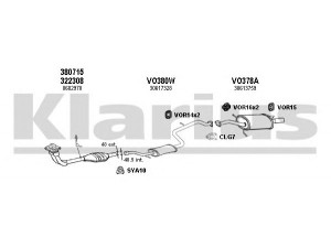 KLARIUS 960319U išmetimo sistema 
 Išmetimo sistema -> Išmetimo sistema, visa