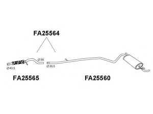 VENEPORTE FA25565 išleidimo kolektorius
51744829, 51782930, 73501572