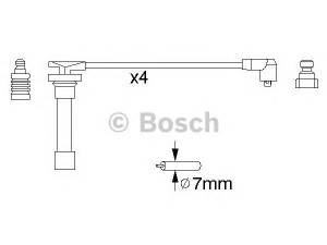 BOSCH 0 986 356 821 uždegimo laido komplektas 
 Kibirkšties / kaitinamasis uždegimas -> Uždegimo laidai/jungtys