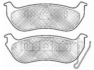 BSF 10991 stabdžių trinkelių rinkinys, diskinis stabdys 
 Techninės priežiūros dalys -> Papildomas remontas
05083882AC, 05083882AE, 05179242AA