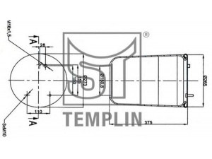 ST-TEMPLIN 04.060.6106.260 dėklas, pneumatinė pakaba
067 504, 067 504