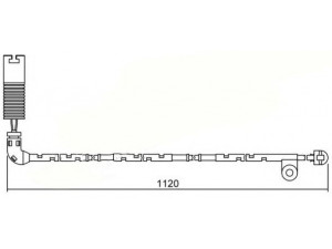 BREMSI WI0621 įspėjimo kontaktas, stabdžių trinkelių susidėvėjimas 
 Stabdžių sistema -> Susidėvėjimo indikatorius, stabdžių trinkelės
SOE000011