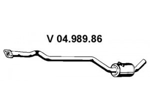 EBERSPÄCHER 04.989.86 priekinis duslintuvas 
 Išmetimo sistema -> Duslintuvas
1 018 854, 6 612 992, 6 768 678