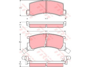 TRW GDB871 stabdžių trinkelių rinkinys, diskinis stabdys 
 Techninės priežiūros dalys -> Papildomas remontas
0446514140, 0446614140, 0449214070