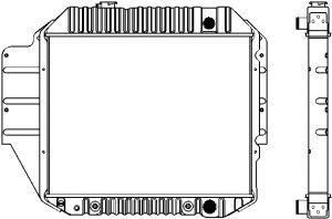 SAKURA  Automotive 1161-0219 radiatorius, variklio aušinimas